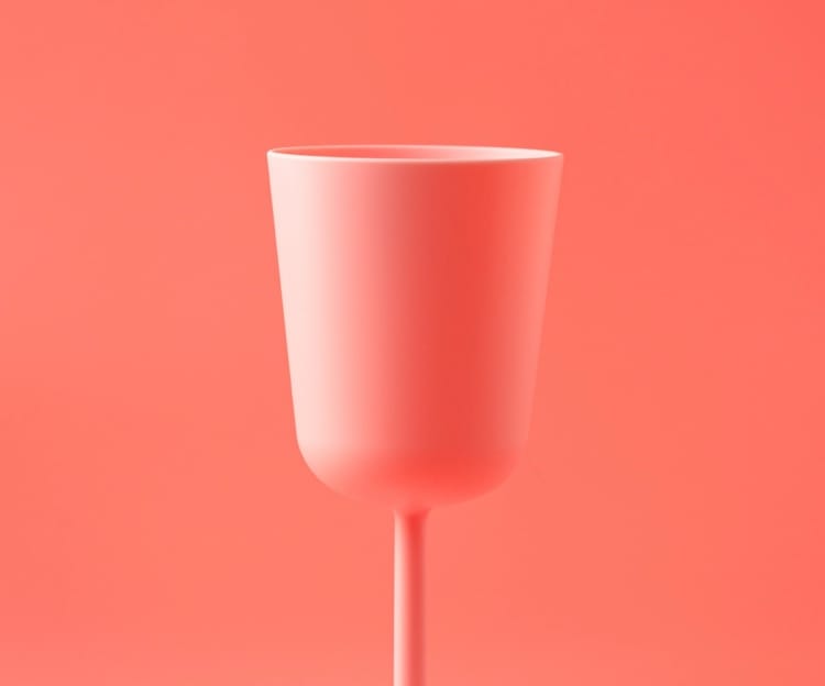 image of a pink cup